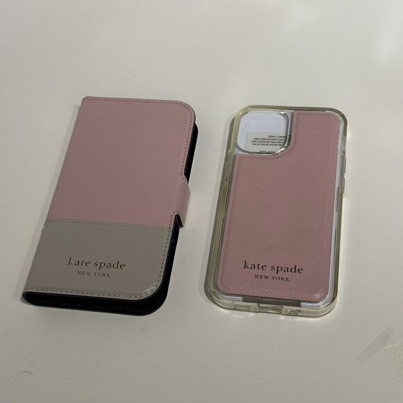 Kate Spade iPhone 12 MINI Spencer Leather Magnetic Wrap Folio Protective Case - Picture 12 of 12